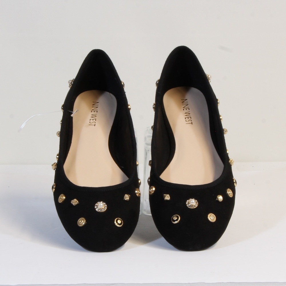 Nine West Women's Black Morton Ballet Flats Size 7.5